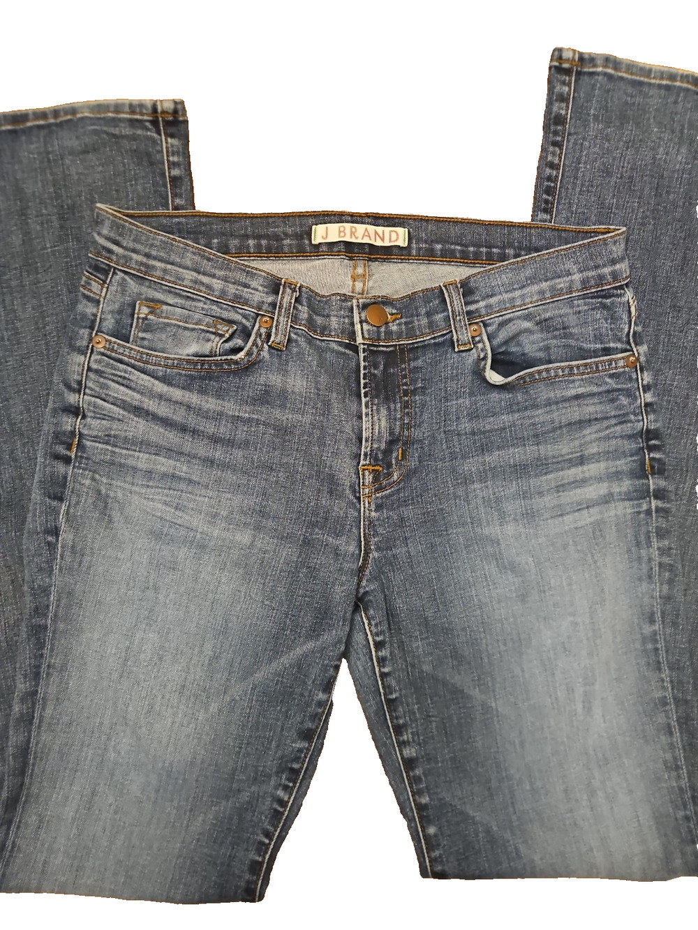 Y2K 90s Grunge J Brand Jeans Womens 32x34 Mid Rise Bootcut Med Wash Denim Bailey